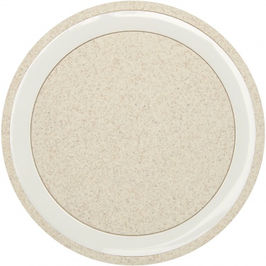 Logotrade Geschäftsgeschenke das Foto: Naka kabelloses 5W Ladepad aus Weizenstroh