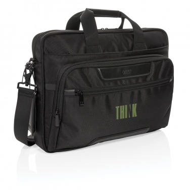 Logotrade Werbegeschenke das Foto: Swiss Peak RPET Voyager RFID 15.6" Laptoptasche