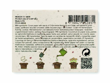 Logotrade werbemittel das Foto: Notizblock mit Blumensamen