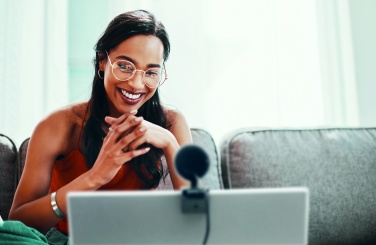 Logotrade Werbeartikel das Foto: 1080P HD-Webcam mit Ringlicht