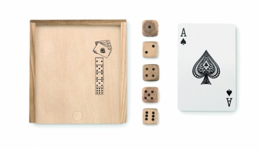 Logotrade Werbegeschenke das Foto: Spielkarten-Würfel-Set