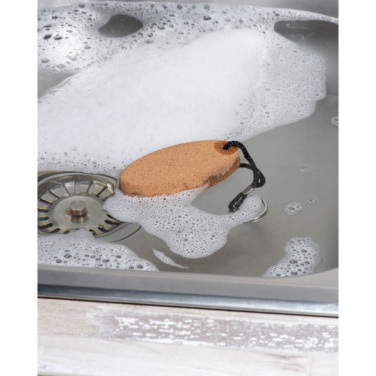 Logotrade Werbegeschenke das Foto: Kork-Schlüsselring ROSKILDE