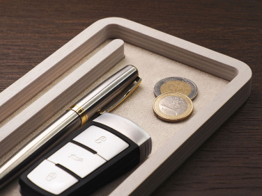 Logotrade Geschäftsgeschenke das Foto: Schreibtisch-Organizer aus Holz 1818121