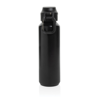 Logotrade Werbegeschenke das Foto: Via RCS Re-Steel Sportflasche mit Verschluss, 600ml