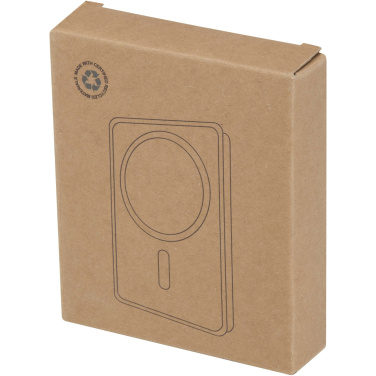 Logotrade Geschäftsgeschenke das Foto: Acrab 15 W 10.000 mAh magnetische kabellose Powerbank mit 20 W PD aus recyceltem Kunststoff