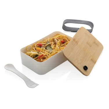 Logotrade Werbegeschenke das Foto: RCS RPP Lunchbox mit Bambusdeckel