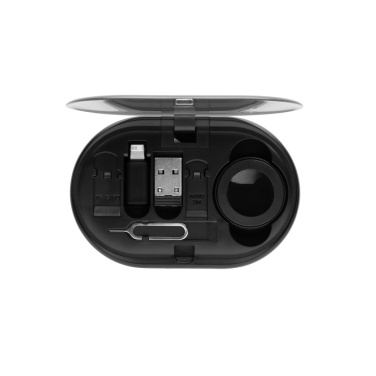 Logotrade Logogeschenke das Foto: Chargevix Multifunktionales 60W-Lade-Set aus RCS rPlastic