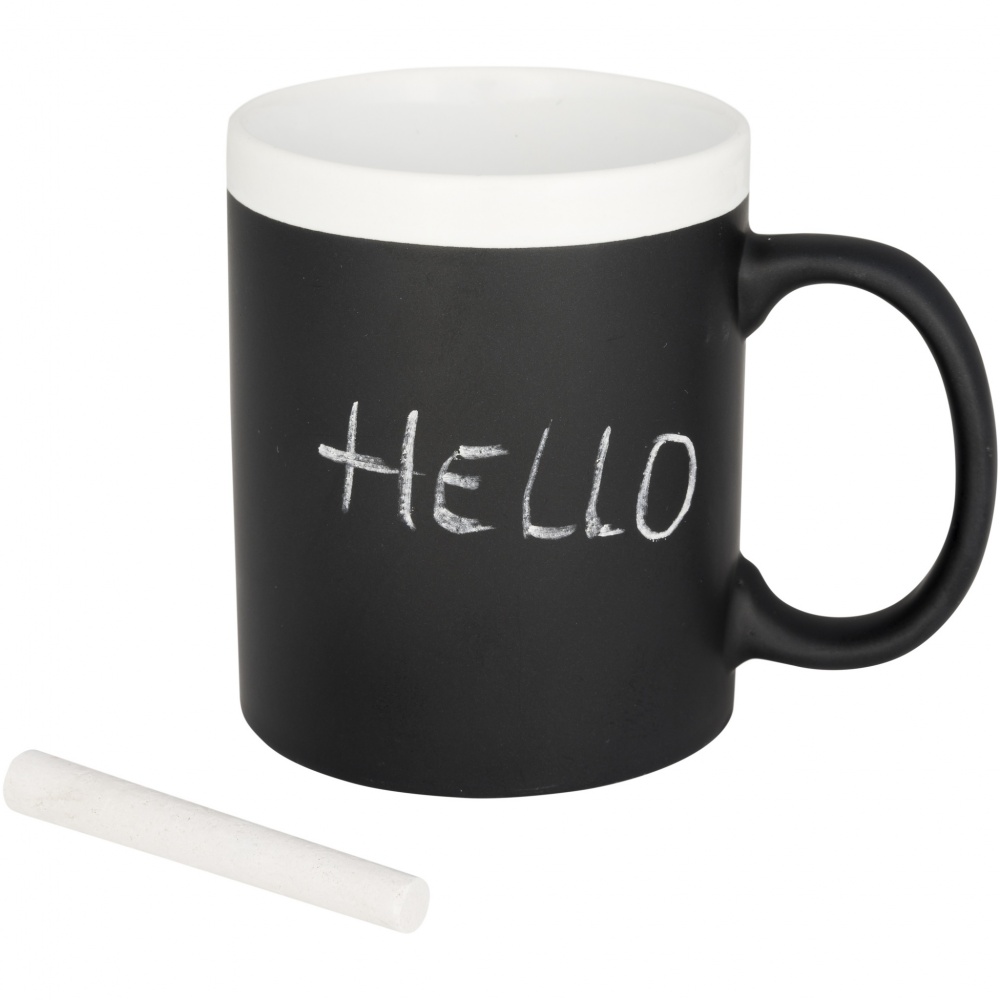 Logo trade promotional item photo of: Chalk-write 330 ml ceramic mug