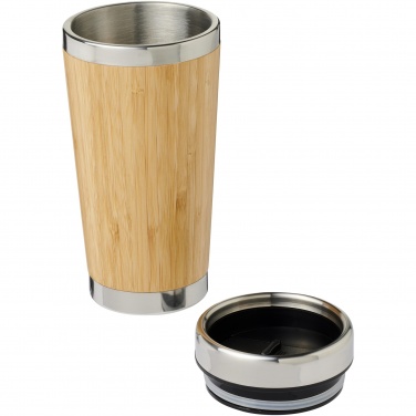 Logotrade advertising product picture of: Bambus 450 ml tumbler with bamboo outer