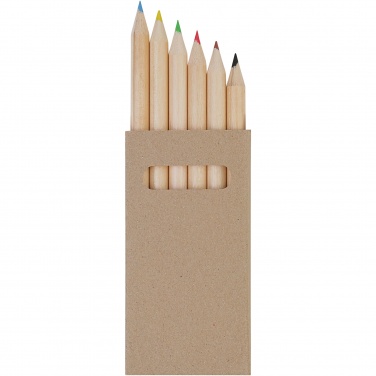 Logotrade advertising product image of: Ayola 6-piece coloured pencil set