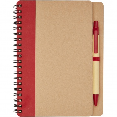 Logotrade promotional product picture of: Priestly recycled notebook with pen