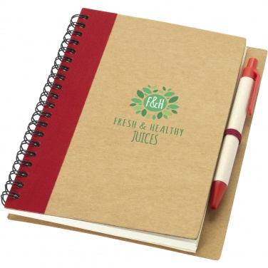 Logotrade promotional merchandise image of: Priestly recycled notebook with pen
