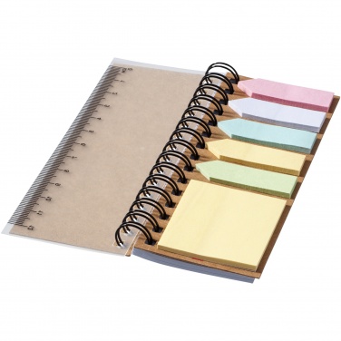 Logotrade promotional giveaway image of: Spinner spiral notebook with coloured sticky notes