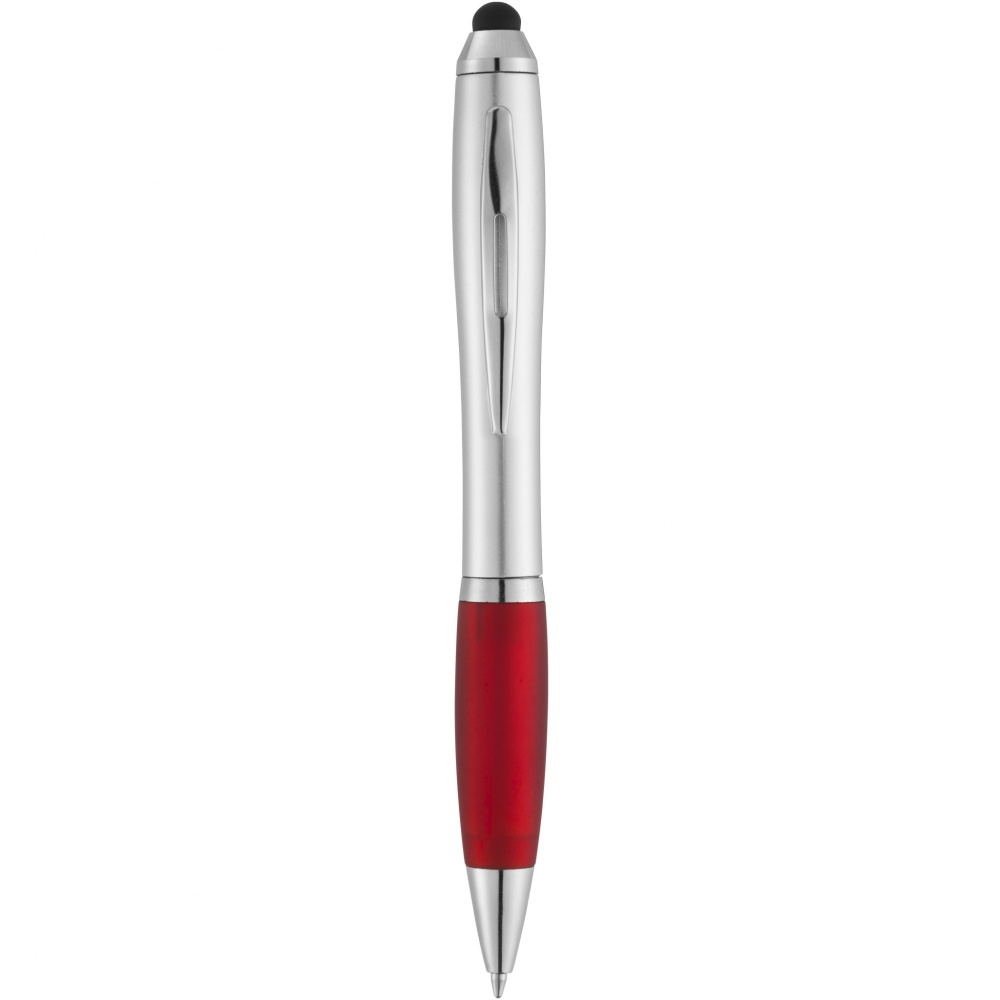 Logo trade promotional giveaways picture of: Nash stylus ballpoint with coloured grip