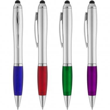 Logo trade promotional gifts image of: Nash stylus ballpoint with coloured grip