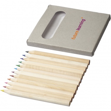Logo trade promotional products picture of: Tallin 12-piece coloured pencil set