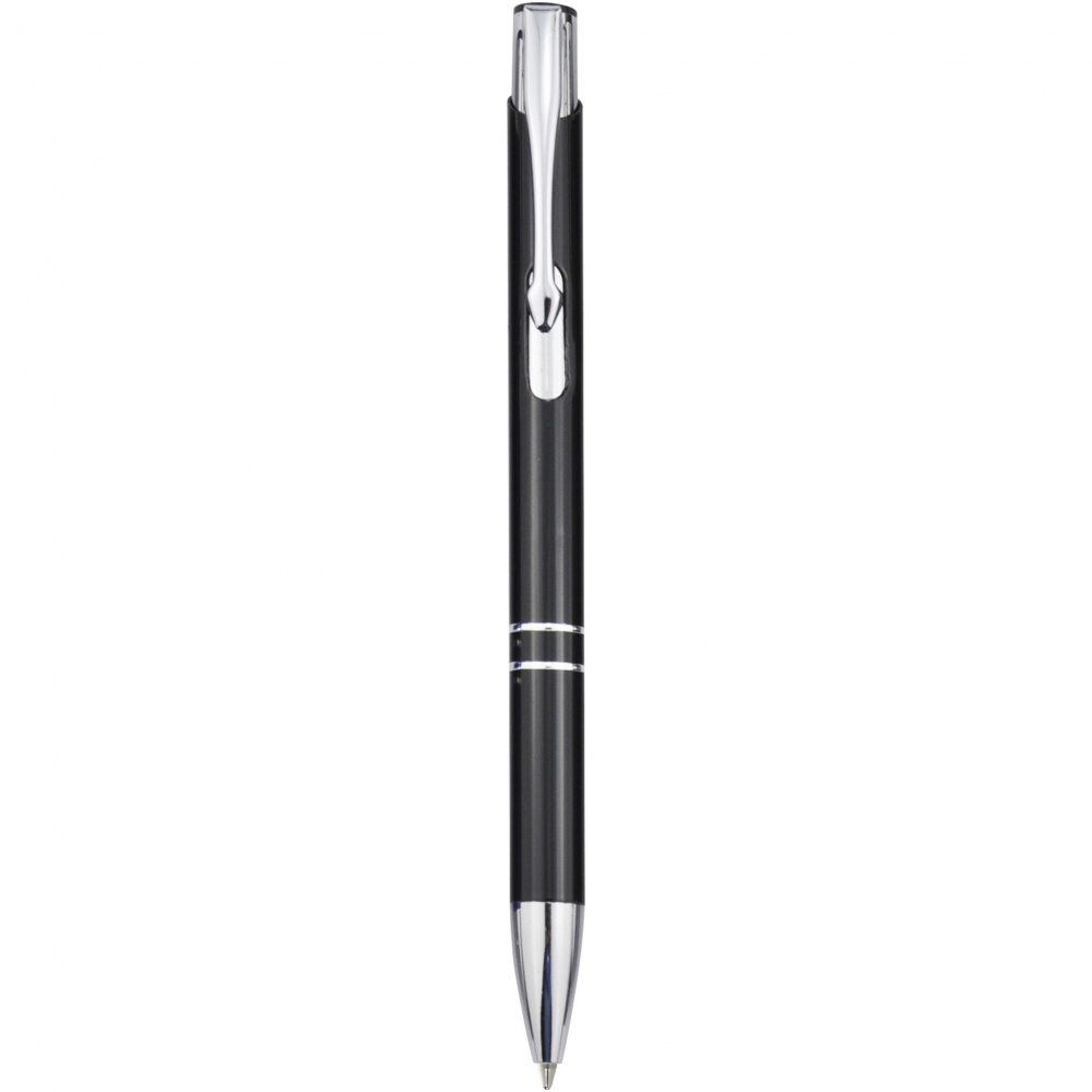 Logotrade promotional merchandise picture of: Moneta aluminium click ballpoint pen (blue ink)