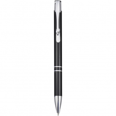 Logo trade promotional gifts picture of: Moneta aluminium click ballpoint pen (blue ink)