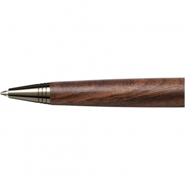 Logo trade corporate gifts image of: Loure wood barrel ballpoint pen