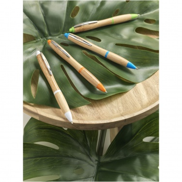 Logotrade promotional item image of: Nash bamboo ballpoint pen