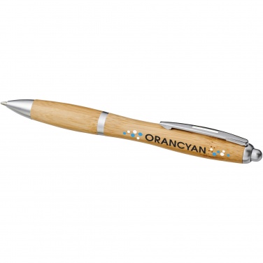 Logo trade business gift photo of: Nash bamboo ballpoint pen