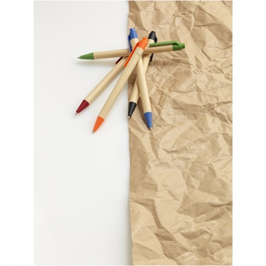 Logotrade corporate gift picture of: Berk recycled carton and corn plastic ballpoint pen