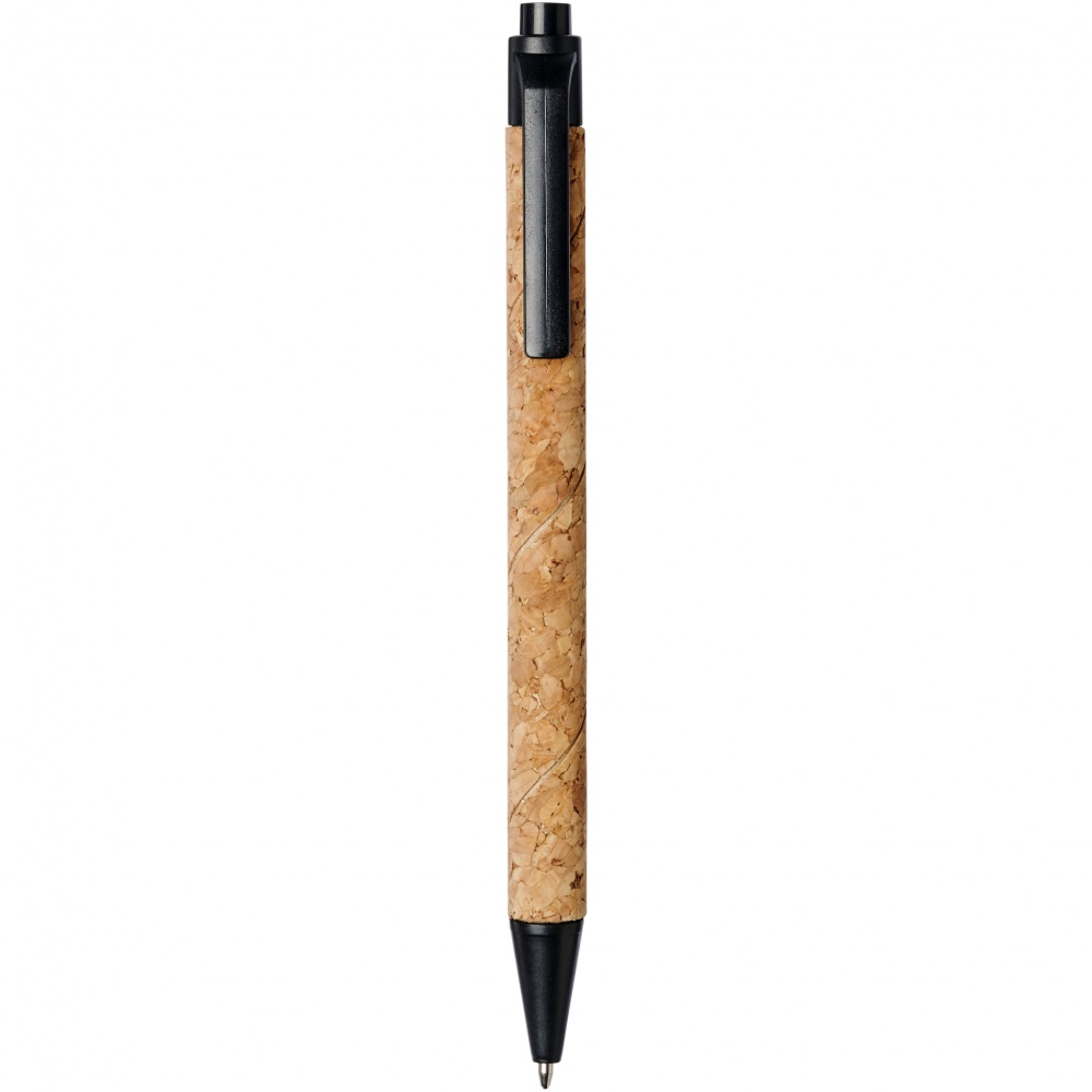 Logo trade promotional items picture of: Midar cork and wheat straw ballpoint pen