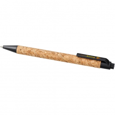 Logotrade promotional giveaway image of: Midar cork and wheat straw ballpoint pen