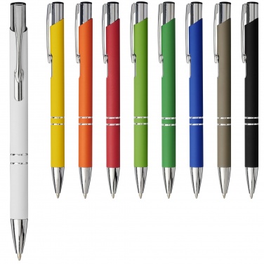 Logo trade corporate gifts picture of: Moneta soft touch ballpoint pen