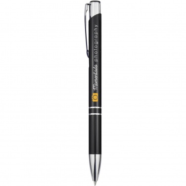 Logotrade business gift image of: Moneta aluminium click ballpoint pen (black ink)