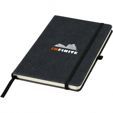 Logo trade promotional products picture of: Atlana leather pieces notebook