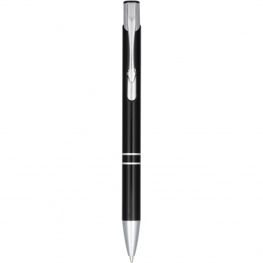 Logo trade promotional merchandise picture of: Moneta anodized aluminium click ballpoint pen