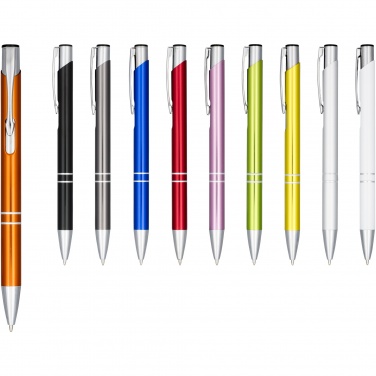 Logotrade advertising product image of: Moneta anodized aluminium click ballpoint pen