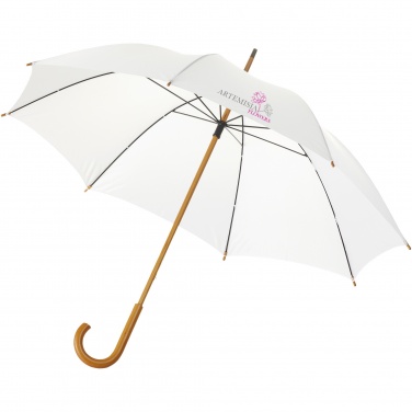 Logo trade promotional products image of: Jova 23" umbrella with wooden shaft and handle