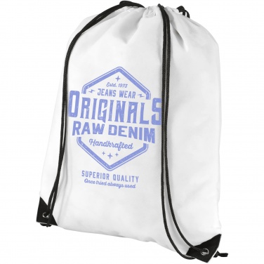Logo trade promotional merchandise image of: Evergreen non-woven drawstring bag 5L