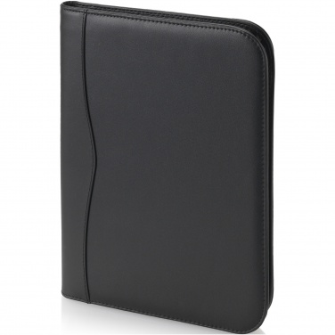 Logo trade business gifts image of: Ebony A4 zippered portfolio
