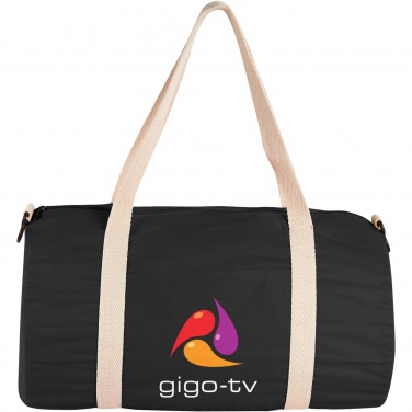 Logotrade promotional item picture of: Cochichuate cotton barrel duffel bag 25L