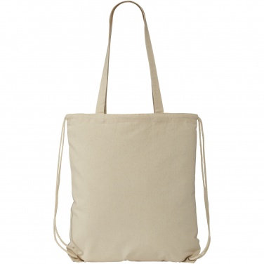 Logo trade promotional merchandise image of: Eliza 240 g/m² cotton drawstring bag 6L