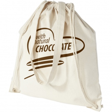 Logo trade advertising products image of: Eliza 240 g/m² cotton drawstring bag 6L