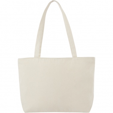 Logo trade promotional items picture of: Ningbo 320 g/m² zippered cotton tote bag 15L