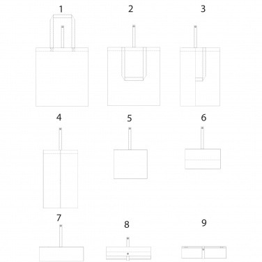 Logotrade promotional item picture of: Nevada 100 g/m² cotton foldable tote bag 7L