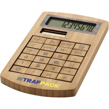 Logotrade business gift image of: Eugene calculator made of bamboo