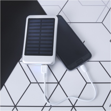 Logo trade promotional merchandise picture of: Bask 4000 mAh solar power bank