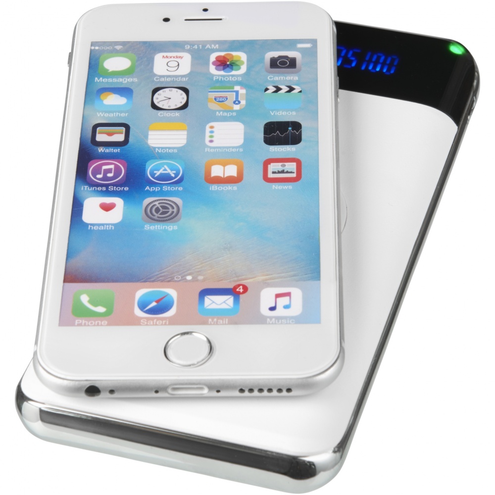 Logo trade promotional giveaways image of: Constant 10.000 mAh wireless power bank with LED