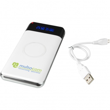 Logo trade business gift photo of: Constant 10.000 mAh wireless power bank with LED