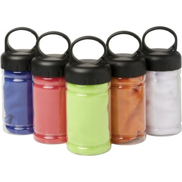 Logo trade promotional items image of: Remy cooling towel in PET container
