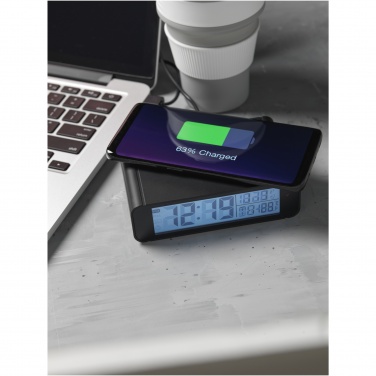 Logo trade promotional products image of: Seconds 5W wireless charging clock
