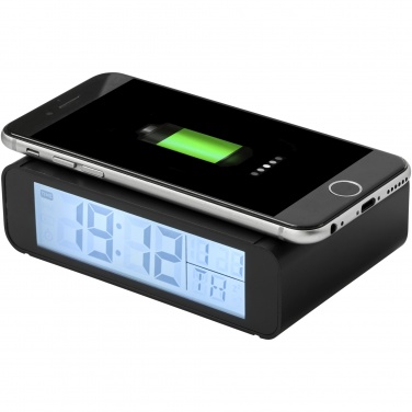 Logotrade corporate gift image of: Seconds 5W wireless charging clock