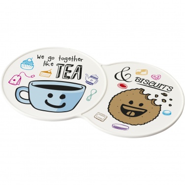 Logo trade promotional merchandise picture of: Sidekick plastic coaster