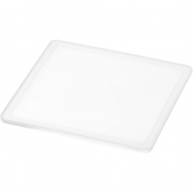 Logo trade corporate gifts image of: Ellison square plastic coaster with paper insert